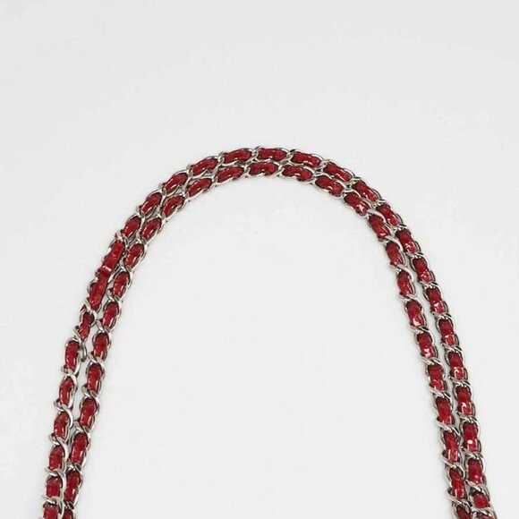 Chanel Red Quilted Patent Leather Classic Jumbo Double Flap Bag - Picture 3 of 9